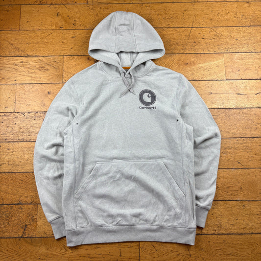 Vintage Carhartt Grey Hoodie Sweatshirt - S