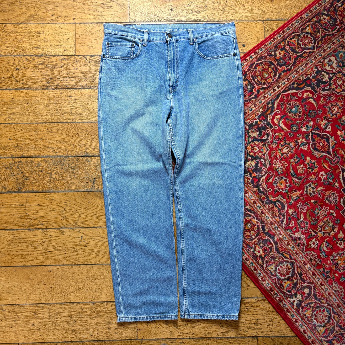 Vintage Levis Straight Blue Denim Jeans - 38S