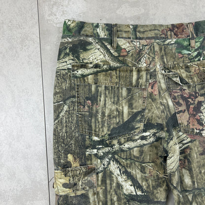 Vintage Real Tree Camo Khaki Cargo Workwear Hunting Trousers - 40