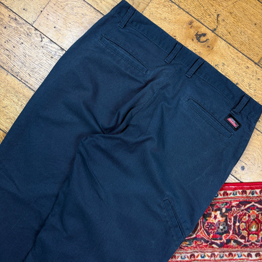 Vintage Dickies 874 Navy Baggy Skate Chino Trousers - 34