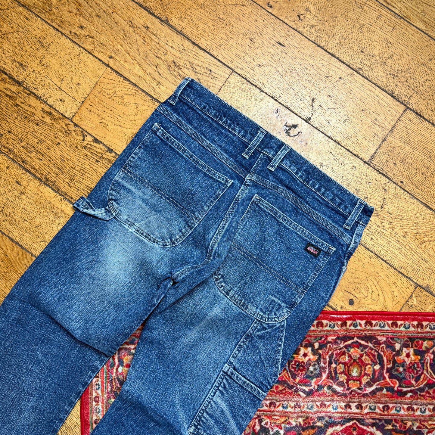 Vintage Dickies Workwear Carpenter Straight Blue Jeans - 36R