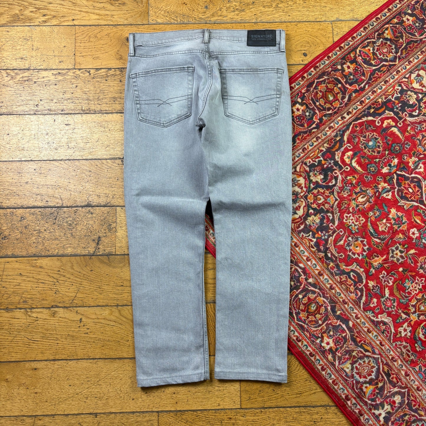 Vintage Levis Slim Grey Denim Jeans - 32
