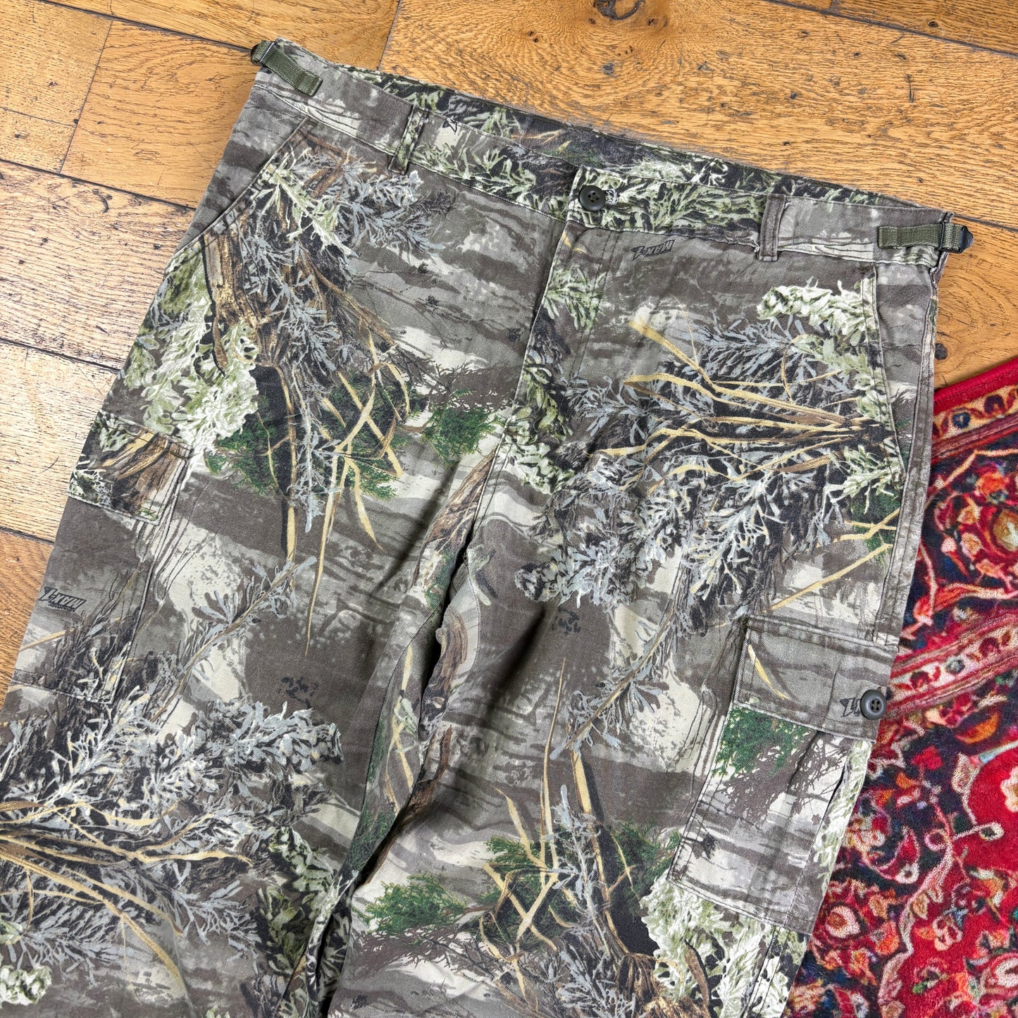 Vintage Real Tree Camo Green Hunting Workwear Trousers - 38