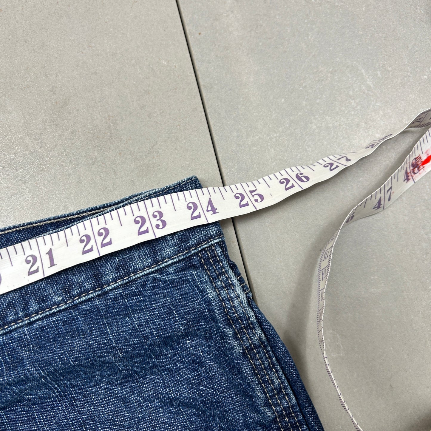 Vintage Wrangler Blue Denim Carpenter Baggy Shorts - 48