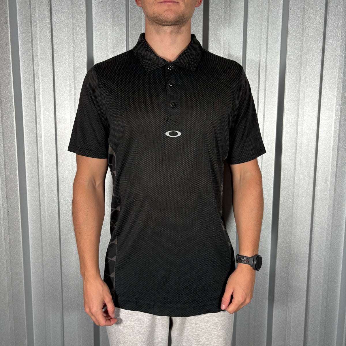Oakley Black Golf Polo T Shirt - S