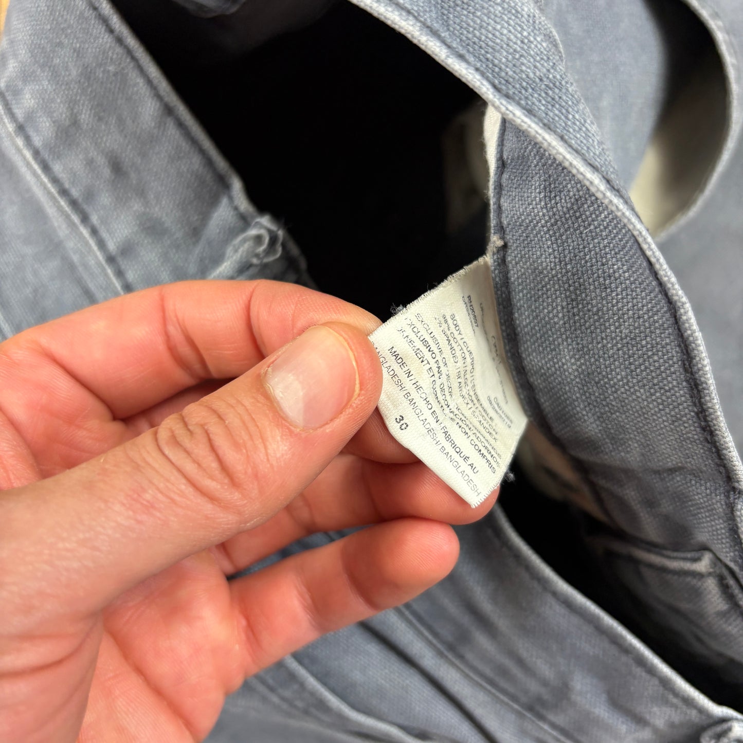 Vintage Dickies Workwear Carpenter Grey Baggy Shorts - 30