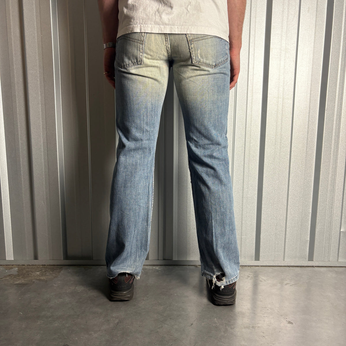 Vintage Armani Blue Bootcut Y2K Jeans - 30R