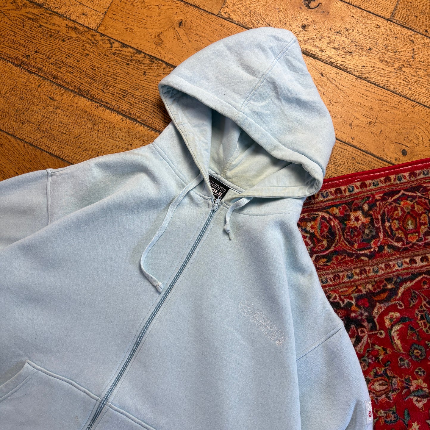 Vintage Southpole Blue Baggy Heavyweight Hip Hop Embroidered Sweatshirt - 3XL