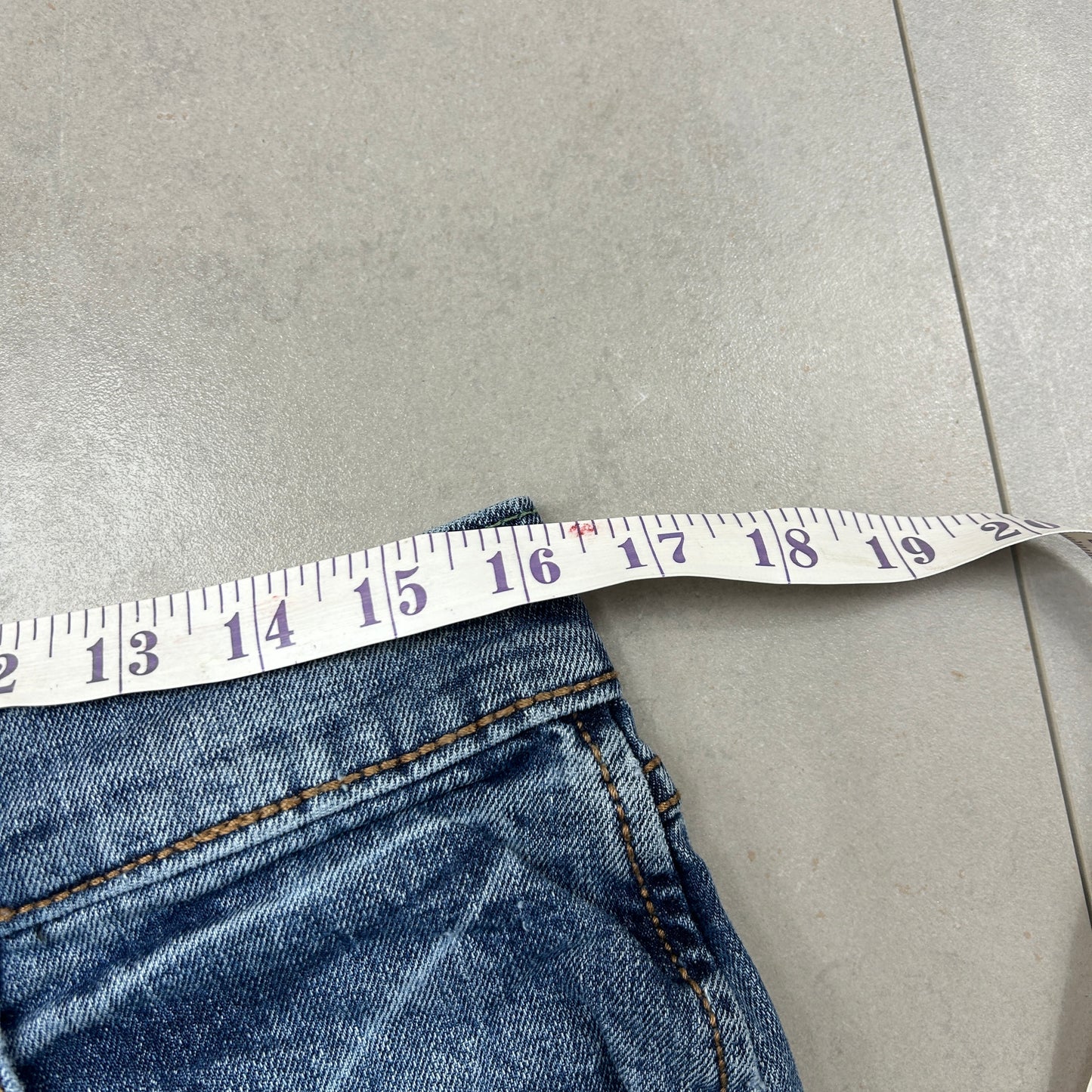 Vintage Wrangler Blue Denim Carpenter Shorts - 31