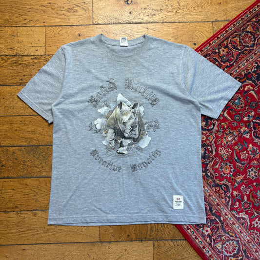 Vintage Ecko Unltd Grey Hip Hop Graphic T-Shirt - L