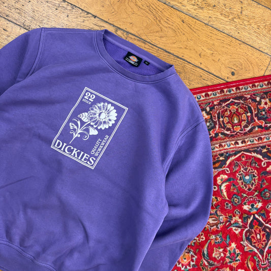 Vintage Purple Dickies Graphic Sweatshirt - L
