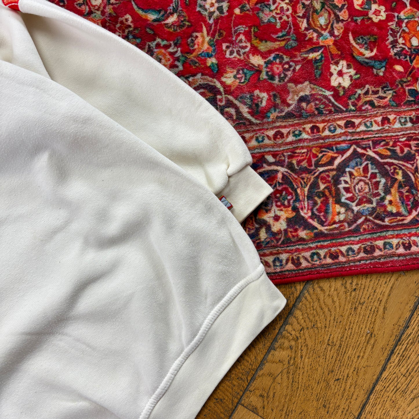 Vintage Ellesse Cream Embroidered Sweatshirt - XL