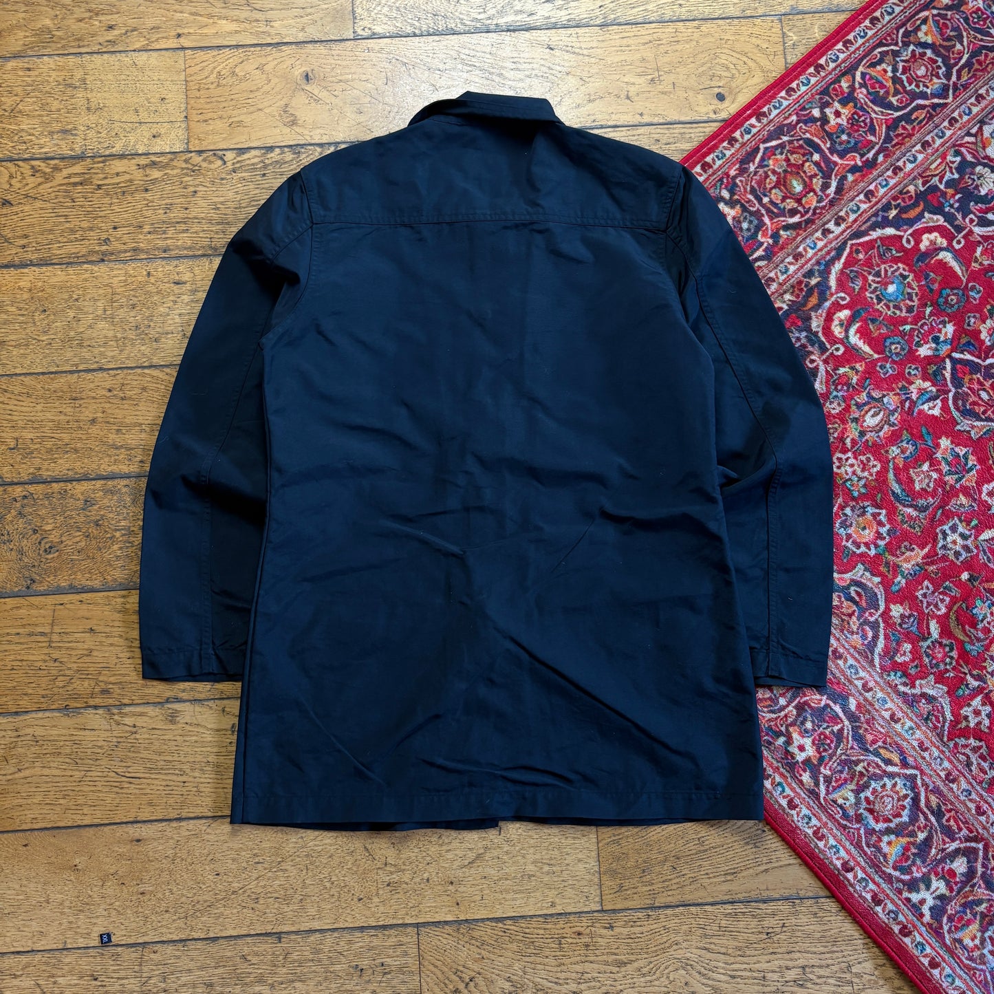 Vintage Calvin Klein Black Short Womens Trench Jacket - M