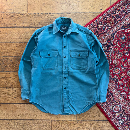 Vintage Woolrich Blue Green Heavyweight Shirt - S