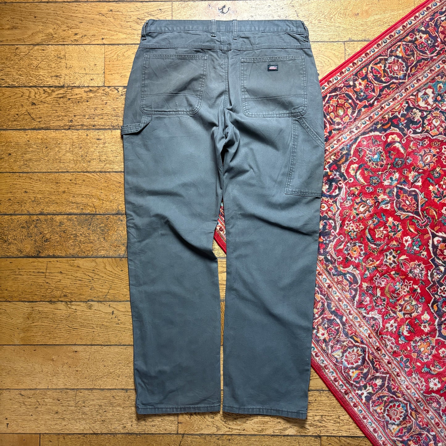 Vintage Dickies Workwear Carpenter Baggy Grey Trousers - 38L