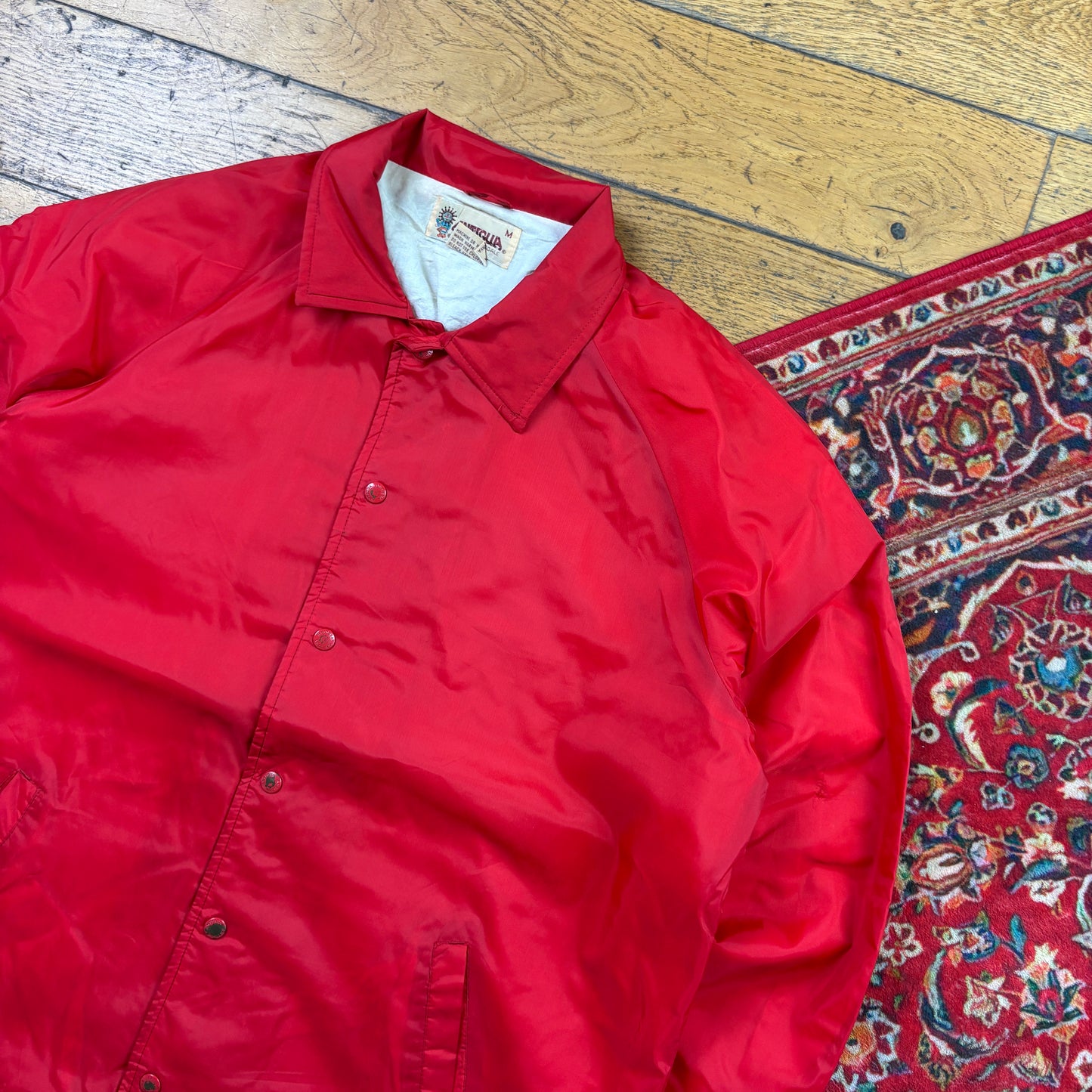 Vintage Red Nylon Coach Harrington Jacket - M