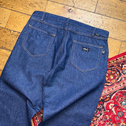 Vintage Blue Workwear Y2K Hip Hop Baggy Jeans - 38L