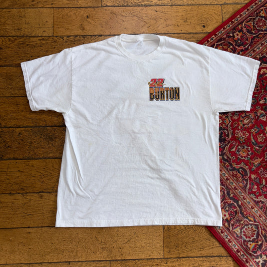 Vintage White Nascar Graphic T-Shirt - XL