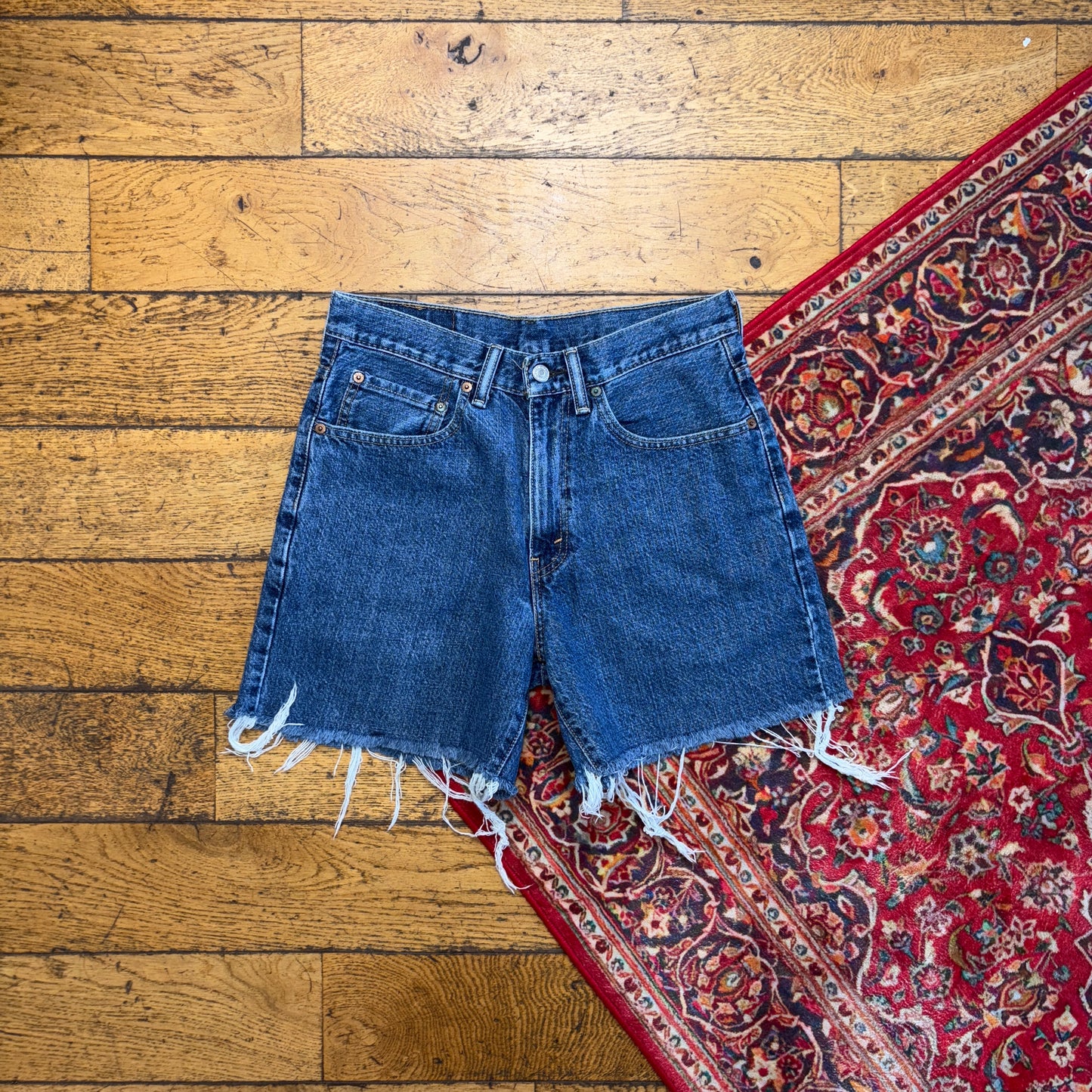 Vintage Levis 550 Baggy Denim Blue Shorts - 31