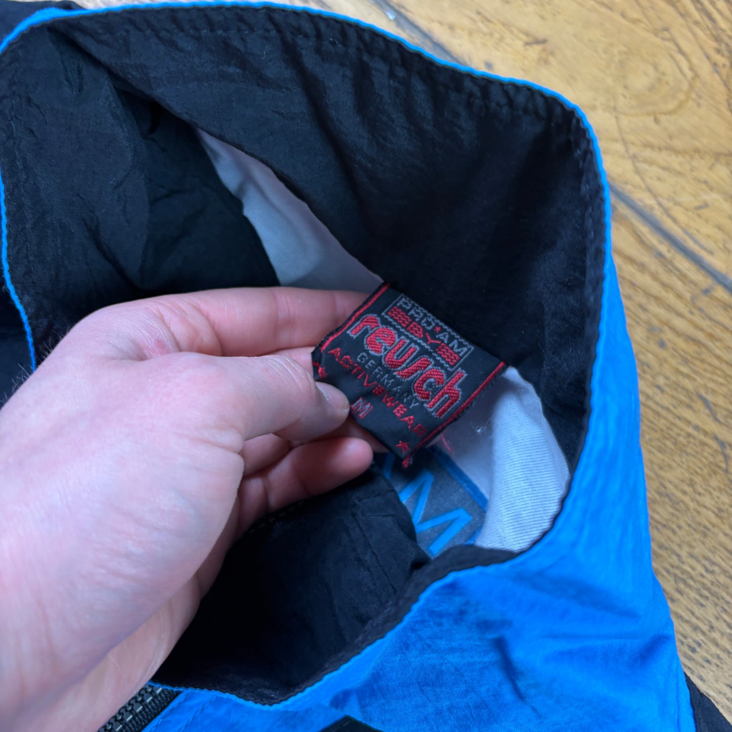 Vintage Reusch Purple Blue Tracksuit Track Shell Windbreaker Jacket - M