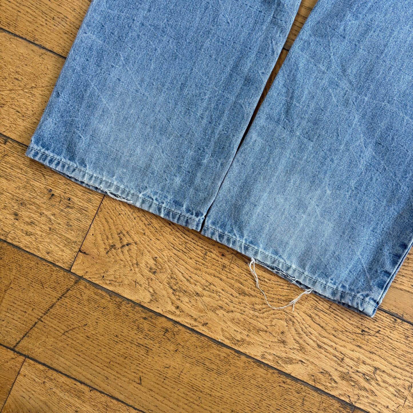 Vintage Enyce Diddy Blue Embroidered Y2K Hip Hop Baggy Jeans - 36