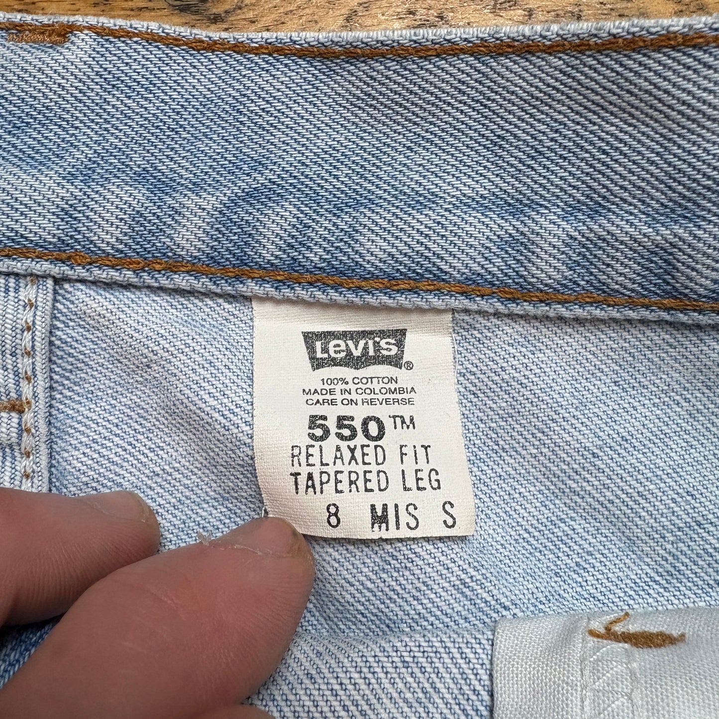 Vintage Levis 550 Womens Baggy Tapered Blue Denim Jeans - Size 10