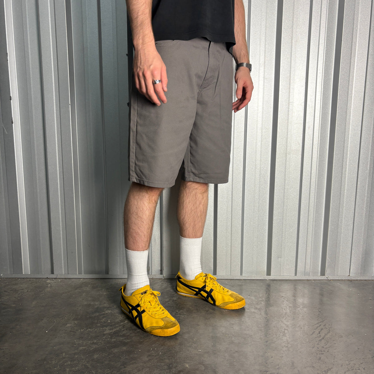 Dickies Workwear Carpenter Grey Baggy Shorts - 36