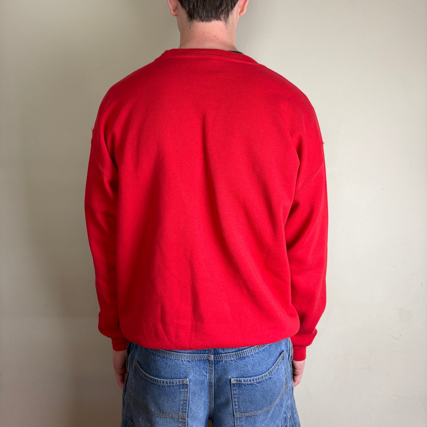 Vintage 90s Coca Cola Coke Red Embroidered Sweatshirt - XL