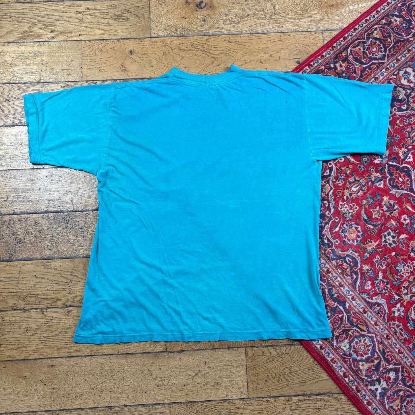 Vintage 90s Beer Gym Funny Blue Green Single Stitch Graphic T-Shirt - Xl