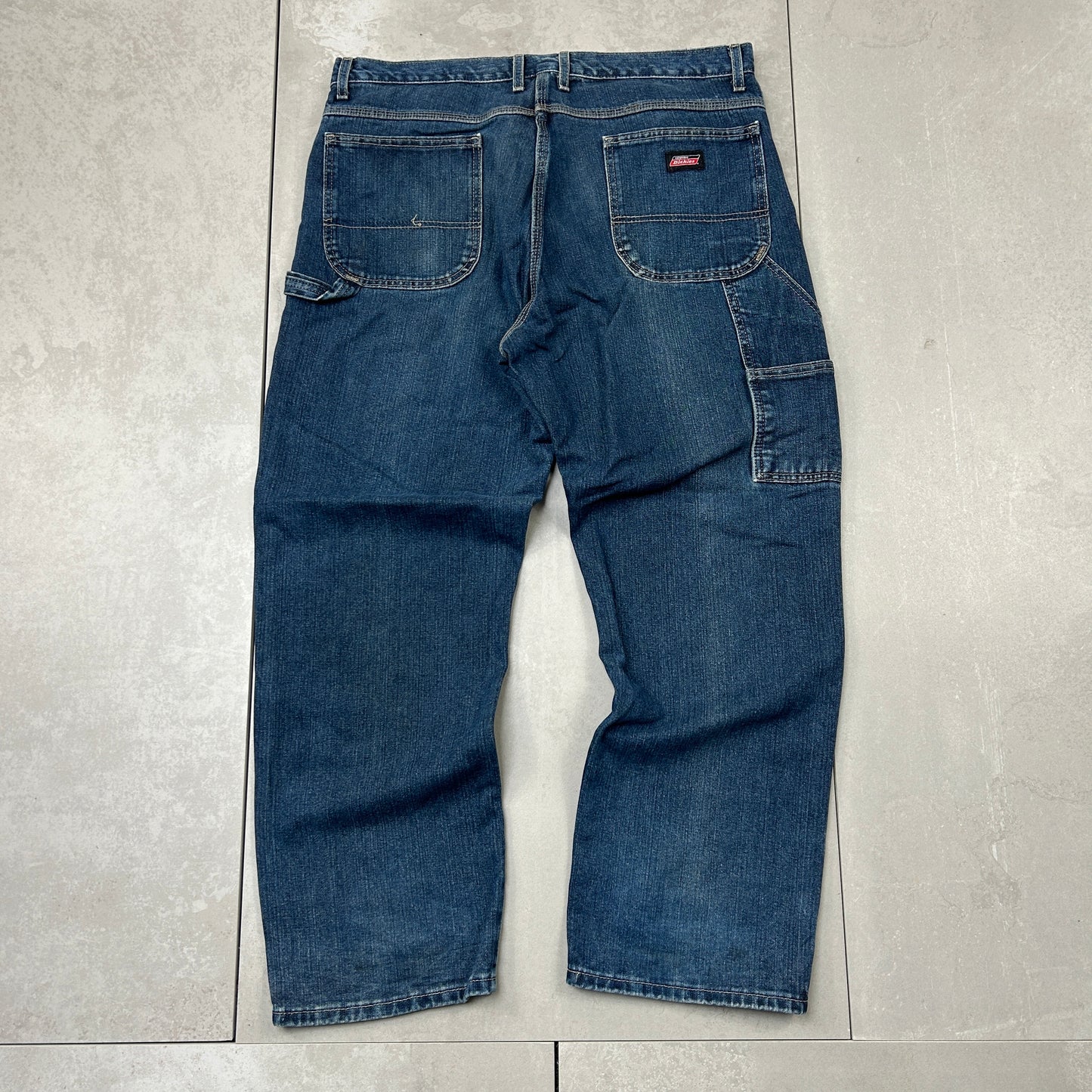 Vintage Dickies Blue Workwear Carpenter Baggy Jeans - 40