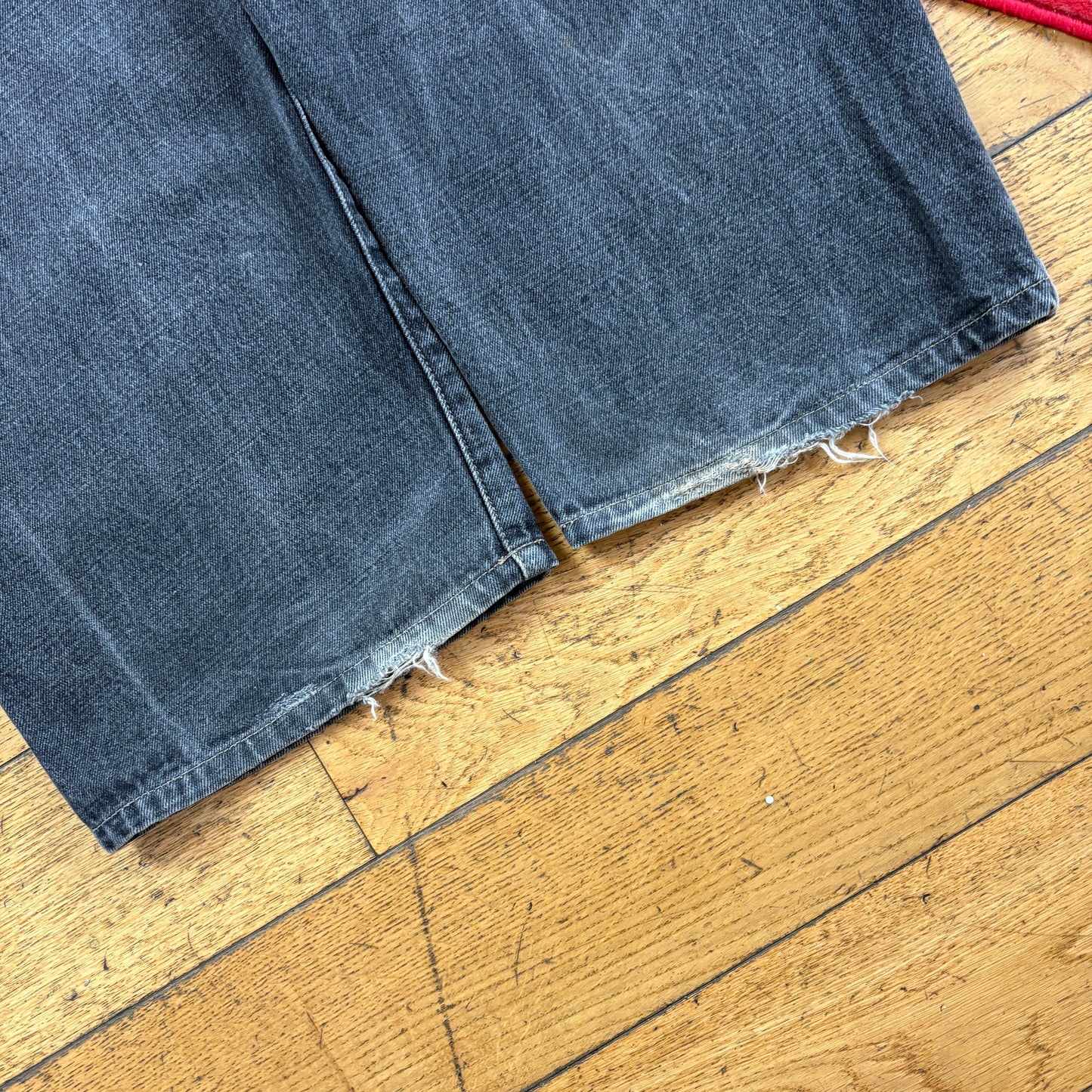 Vintage Ecko Unltd Black Embroidered Y2K Hip Hop Baggy Jeans - 38