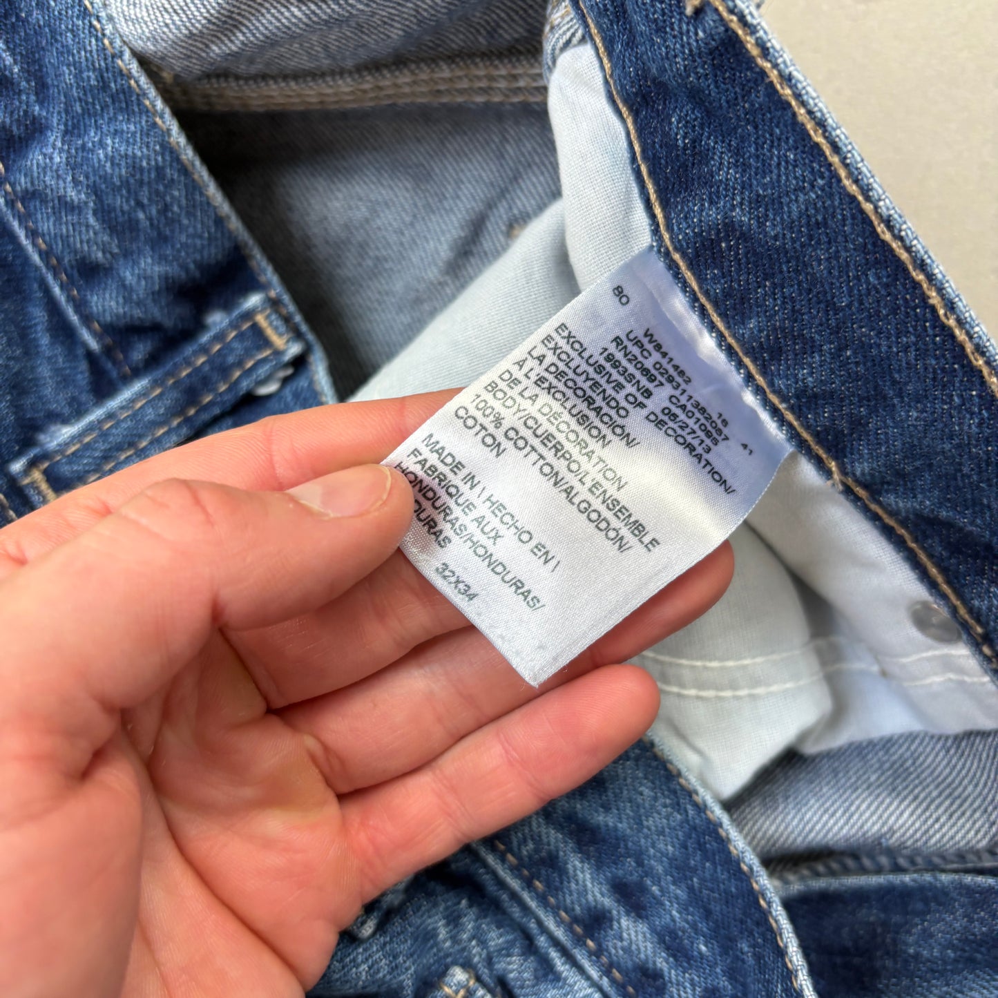 Vintage Dickies Workwear Blue Carpenter Baggy Jeans - 32