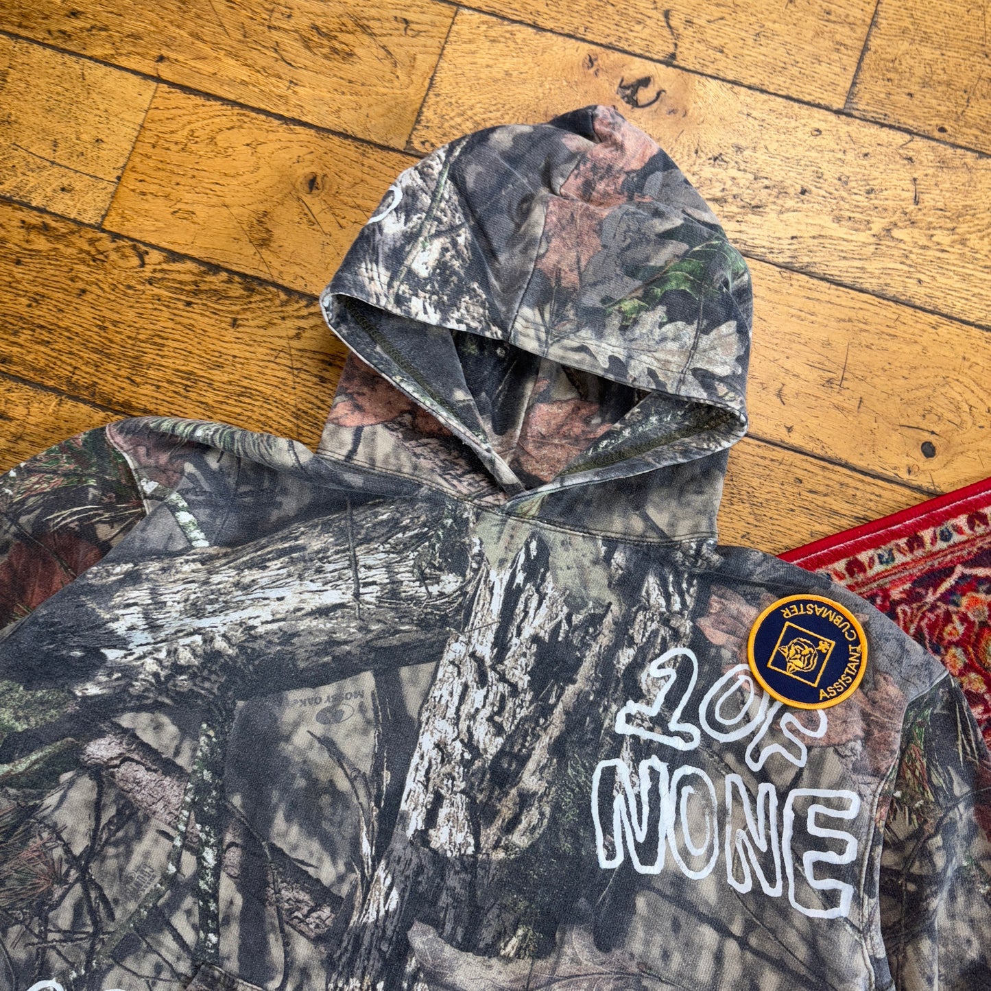 Vintage Realtree Camo Green Hoodie Sweatshirt - XL