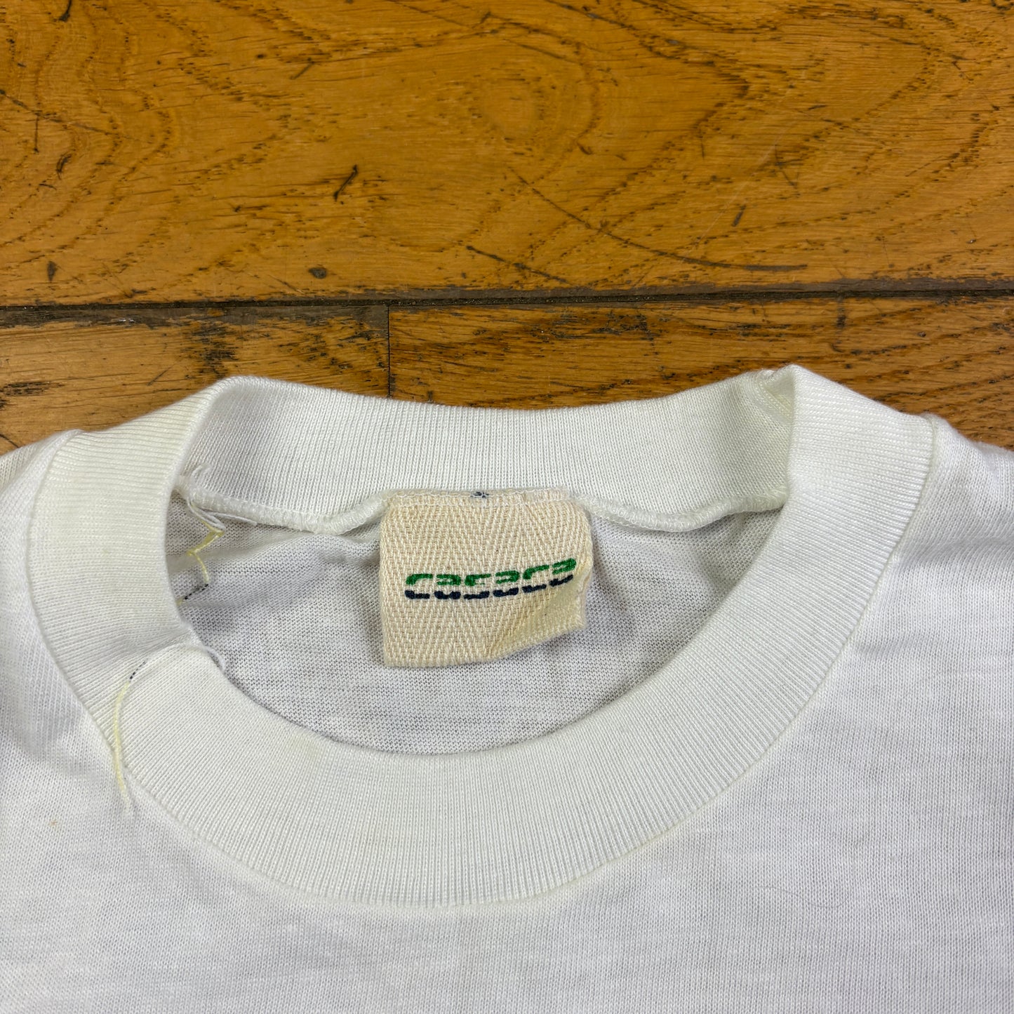 Vintage 90s Cats Funny White Single Stitch Graphic T-Shirt - S