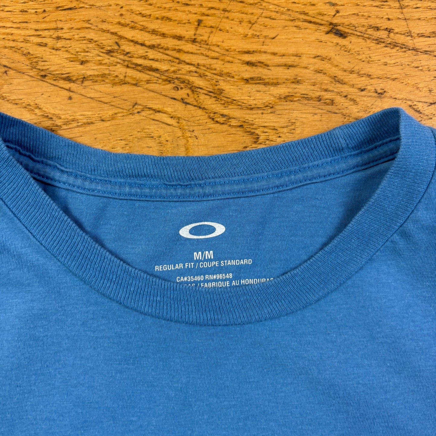Vintage Oakley Blue Graphic T-Shirt - S