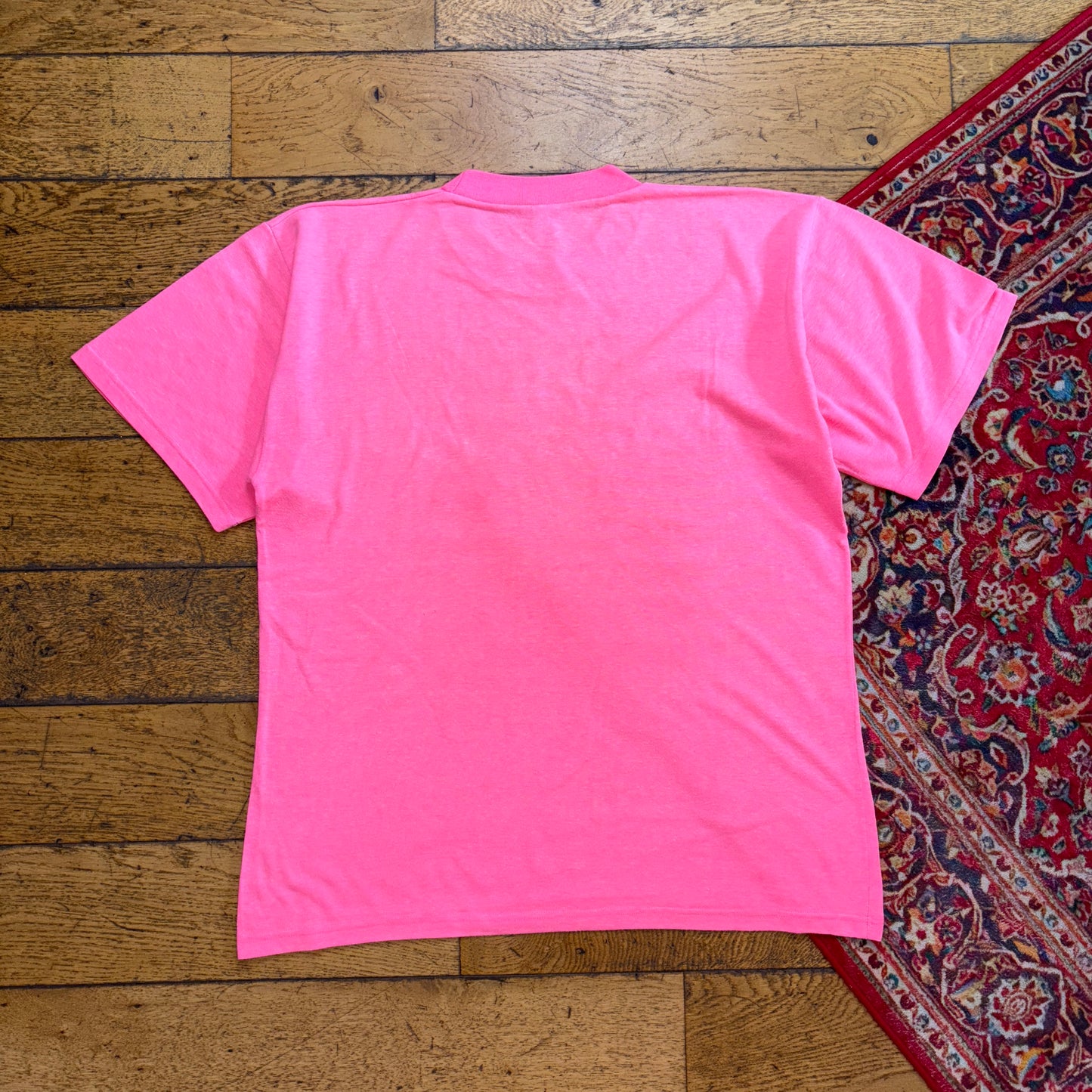 Vintage Pink Shark Ambulance Rainbow Graphic T-Shirt - M