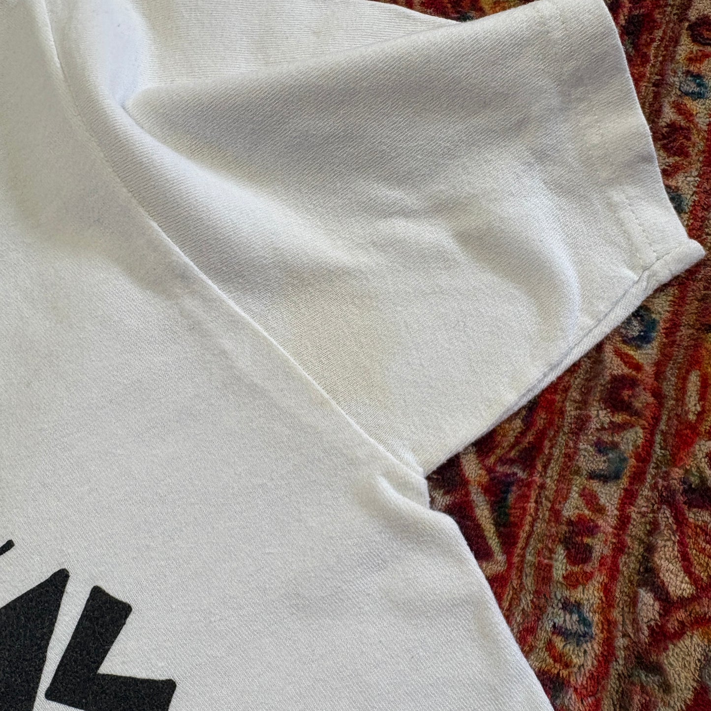 Vintage Stussy White Graphic T-Shirt - XS