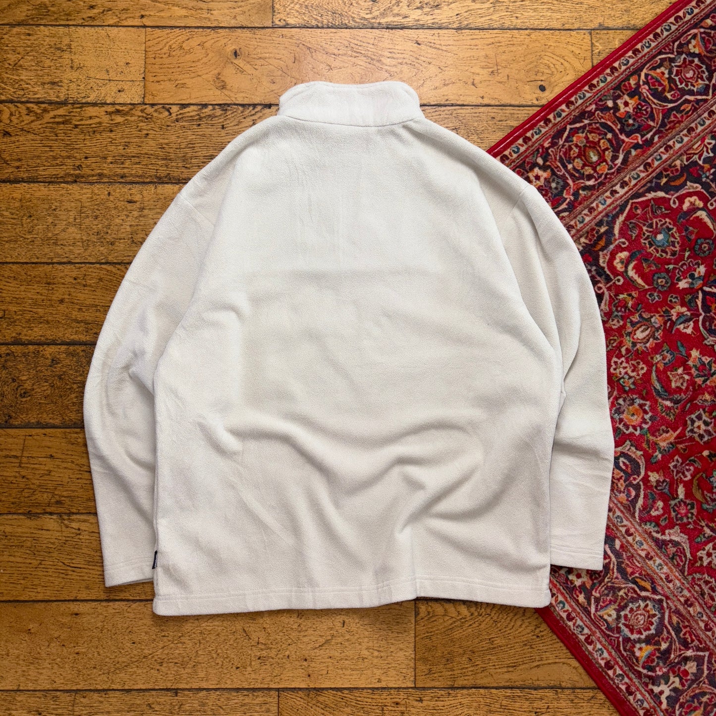 Vintage Reebok Cream Fleece Embroidered Sweatshirt - XL
