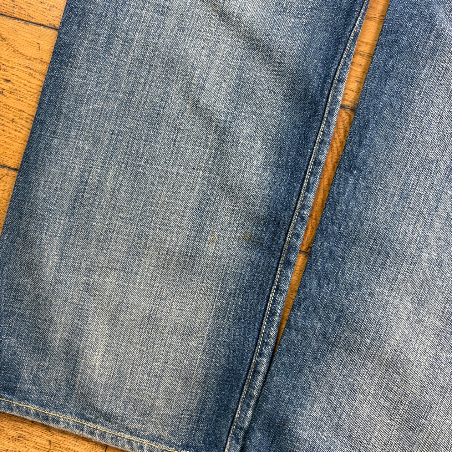 Vintage CStar Blue Embroidered Y2K Hip Hop Baggy Jeans - 36