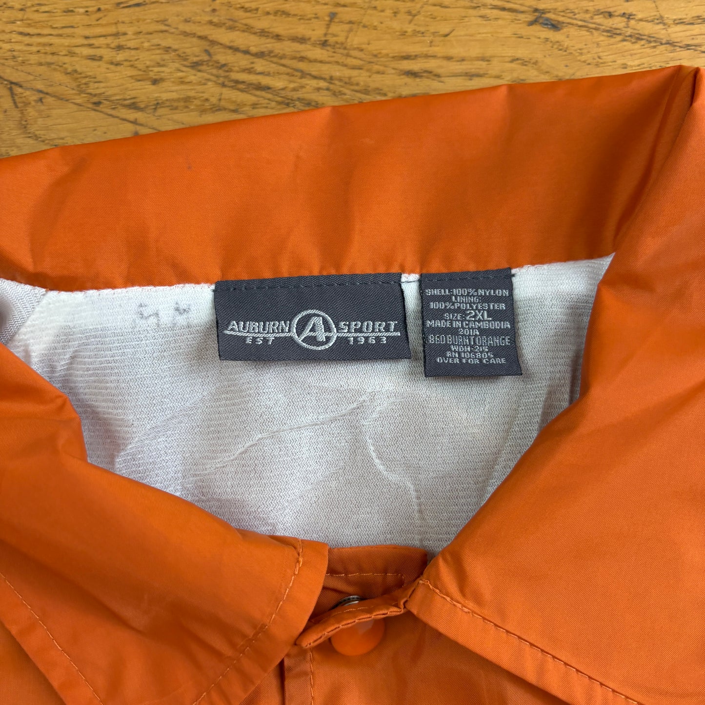 Vintage Orange Nylon Coach Harrington Jacket - XXL