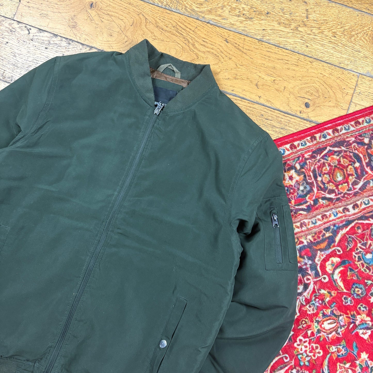 Vintage Green MA-1 Bomber Jacket - S