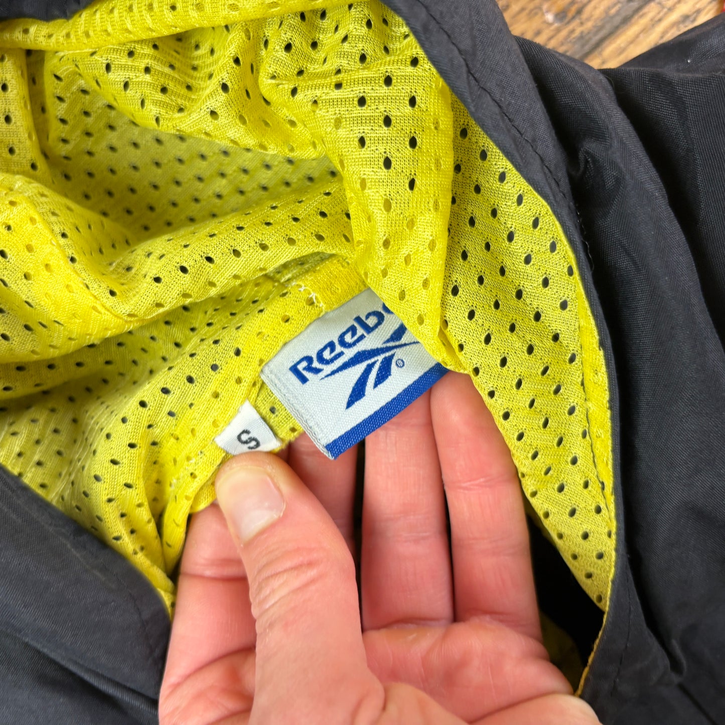 Vintage Reebok Black Parka Jacket - L