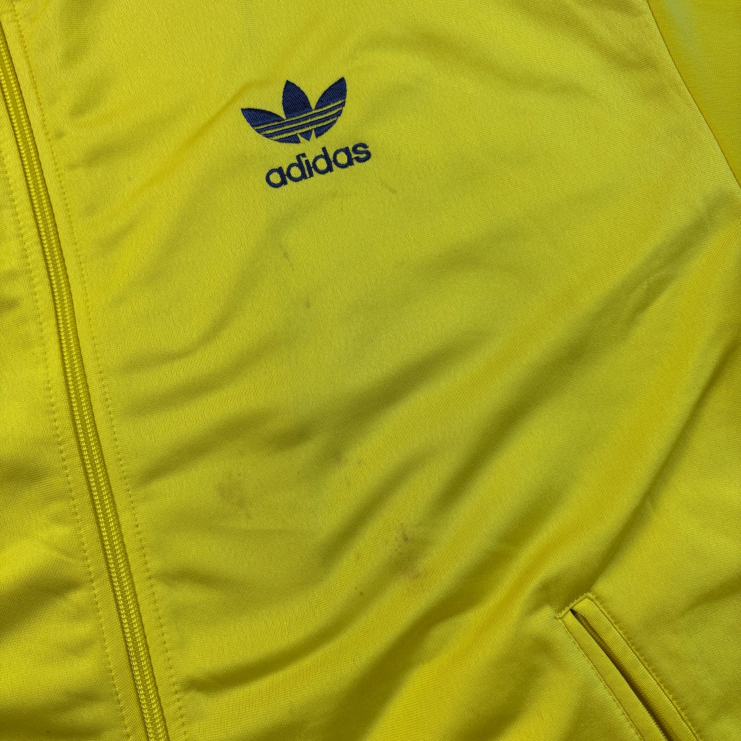 Vintage Adidas Yellow Tracksuit Track Shell Windbreaker Jacket - L