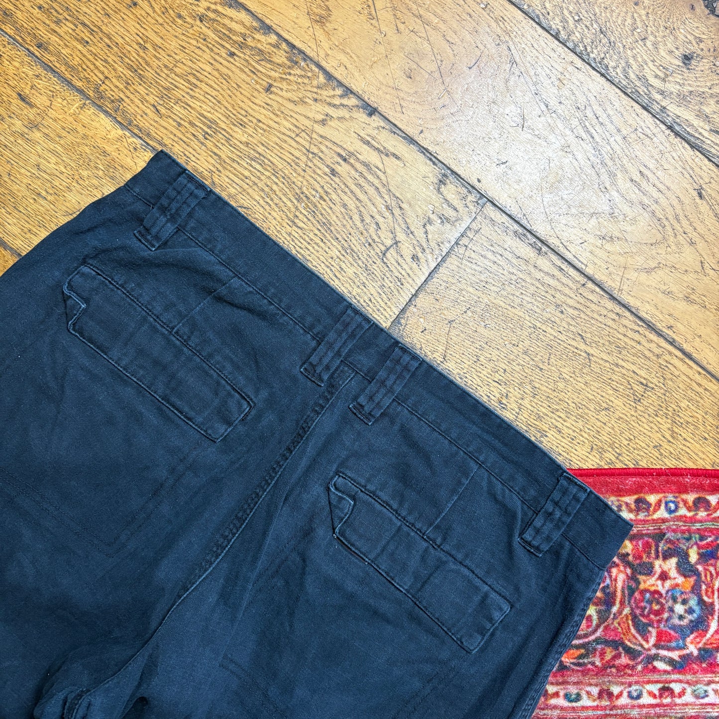 Vintage Oakley Black Embroidered Baggy Shorts - 36