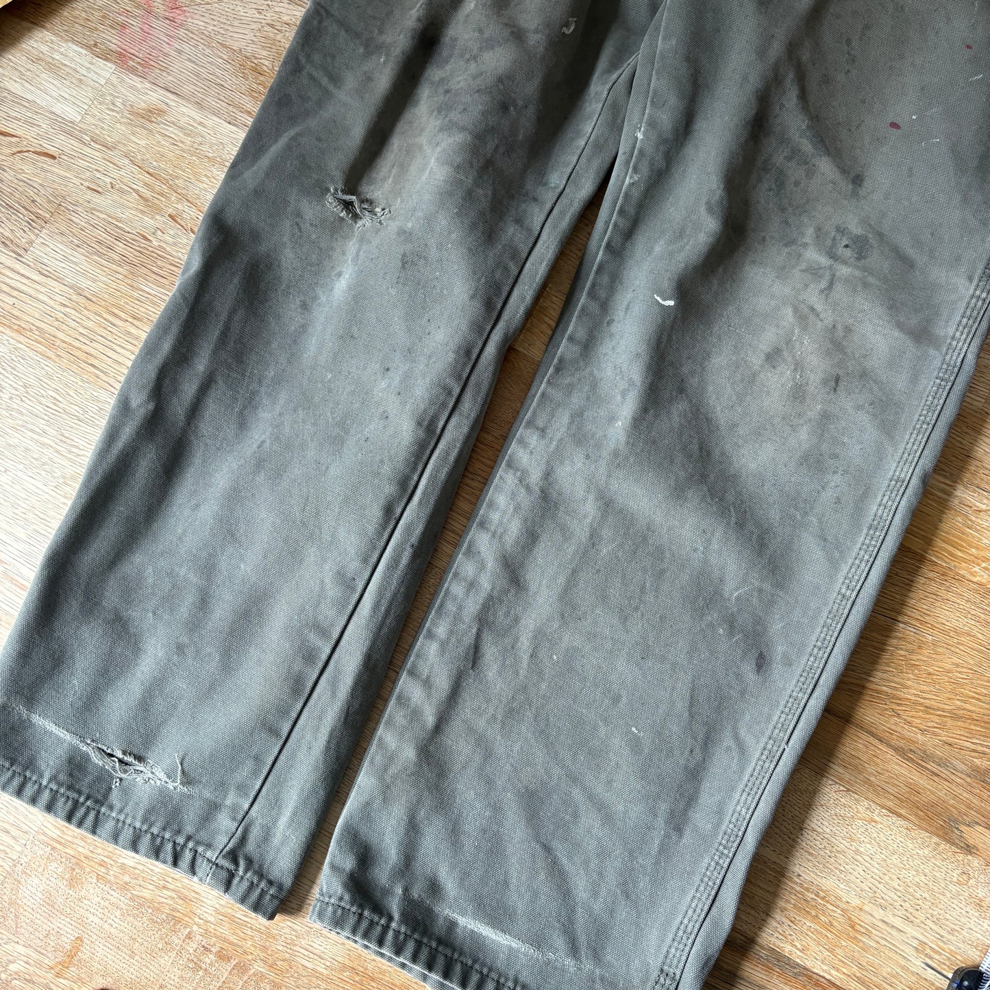 Vintage Dickies Green Workwear Carpenter Baggy Trousers - 34R