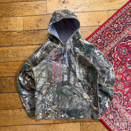 Vintage Realtree Camo Green Womens Hoodie Sweatshirt - M