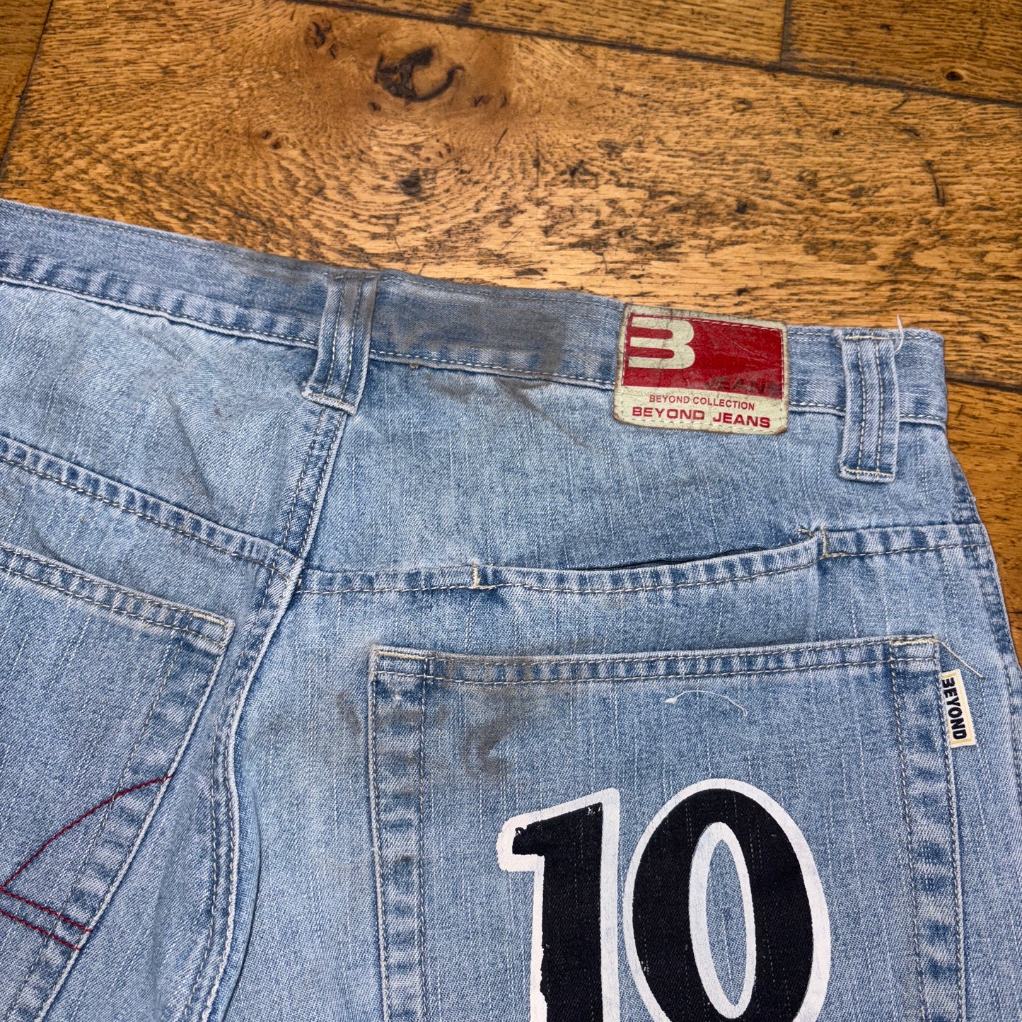 Vintage Beyond Hip Hop Blue Baggy Shorts Jorts - 34