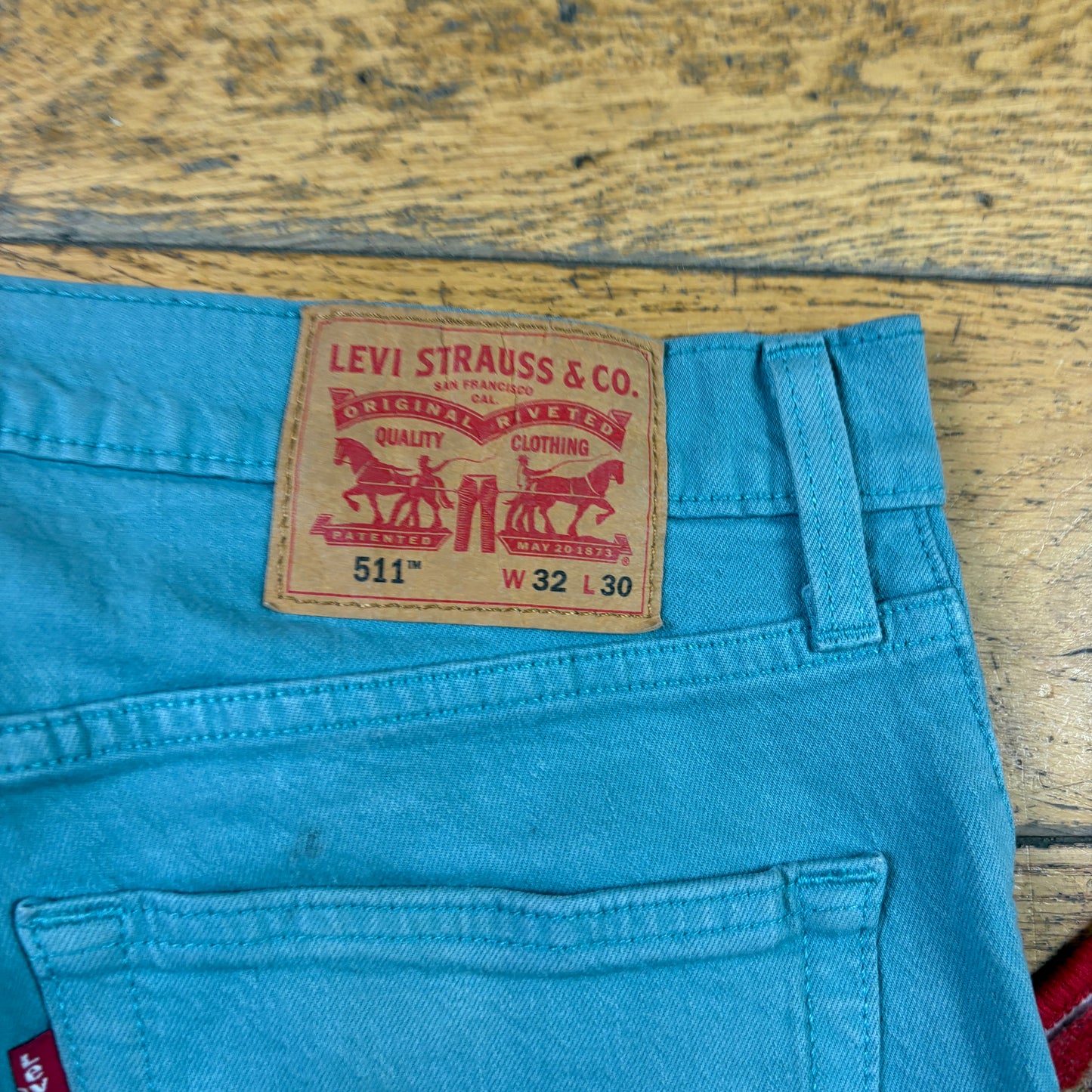 Vintage Levis 511 Slim Blue Denim Jeans - 32