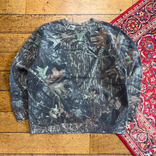 Vintage Realtree Camo Green Sweatshirt - XL