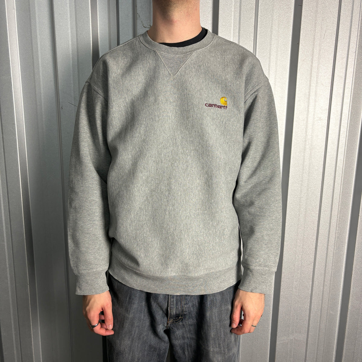 Carhartt WIP Grey Embroidered Sweatshirt - XL